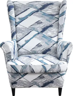 Obrázek produktu pro Potah na křeslo Wing Armchair 2 Piece Potah na křeslo Potah na křeslo Stretch Armchair Cover Potah na křeslo, světle šedý
