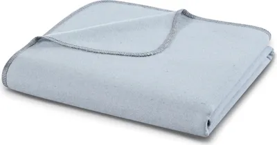Immagine prodotto di Coperta Biederlack Recover Jeans in filato riciclato Colore Azzurro Dimensioni 140 x 200 cm