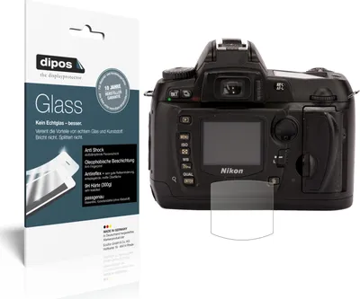 Produktbild von 2x Schutzfolie für Nikon D70 matt - Anti-Shock 9H Folie dipos Glass Kunststoffglas