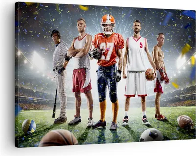 Produktbild von Bild auf Leinwand - Leinwandbild - Sport Sportler - 70x50cm - Wand Bild - Wanddeko - Wandbilder - Leinwanddruck - Bilder - Kunstdruck - Wanddekoration - Leinwand bilder - Wandkunst - AA70x50-3873
