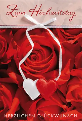 Produktbild von Hochzeitstag - Collage - Glückwunschkarte im Format 11,5 x 17 cm mit