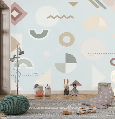 Zdjęcie produktu dla DECO WALLS Fototapete Kinderzimmer Formen - Außergewöhnliche Haltbarkeit XXL 197x296 cm