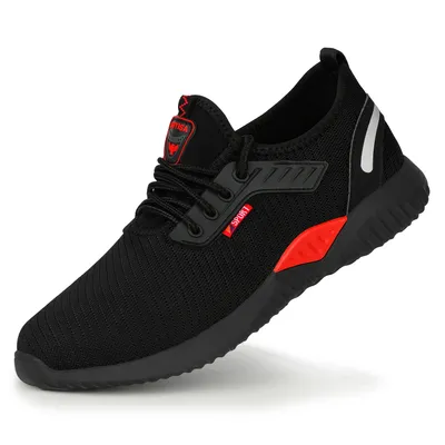 Produktbild von Sicherheitsschuhe Arbeitsschuhe für Damen und Herren leichte Stahlkappenschuhe atmungsaktiv mit Stahlkappe 36-45 EU