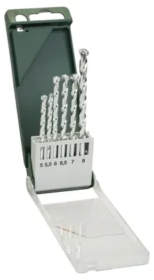 Produktbild von Steinbohrer-Set 5,0x85; 5,5x85 / 6,0x100 / 6,5x100 / 7,0x100 / 8,0x120, 6-tlg.