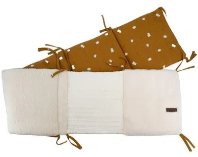 Produktbild von DOMIVA BOUBOU Stilleinlagen für Babybett 30 x 180 cm, Anti-Shock-Schutz, zum Binden, Wende-Design, gepolstert, 1-tlg.