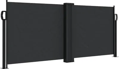 Obrázek produktu pro vidaXL Boční výsuvná markýza černá 100x1000 cm