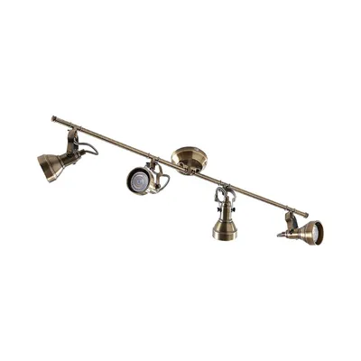 Produktbild von Lindby Deckenlampe Perseas, 78 cm, 4-flg., altmessing, GU10