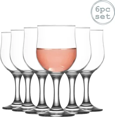 Immagine prodotto di La-V Lav nevakar Bicchieri da vino medi - 320 ml - Confezione da 6 calici con stelo per vino rosso vino bianco