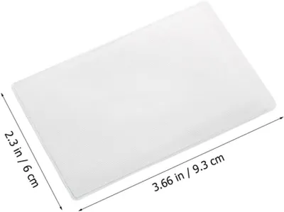 Obrázek produktu pro 100 opakovaně použitelných bílých obalů z PVC pro průkazy, lehké, vhodné pro průkazy a jmenovky lékařů a zdravotních sester