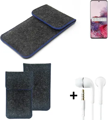 Produktbild von K-S-Trade Handy Schutz Hülle kompatibel mit Samsung Galaxy S20 SD865 Schutzhülle Handyhülle Filztasche Pouch Tasche Case Sleeve Filzhülle