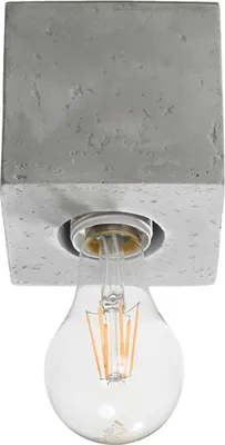 Produktbild von Deckenleuchte ARIZ Beton 1xE27 15W Beton 10x10x10cm Sollux Lighting