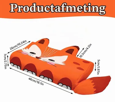 Imagen del producto de Almohada ergonómica para niños, de espuma viscoelástica, de 46x26 cm, para camas infantiles