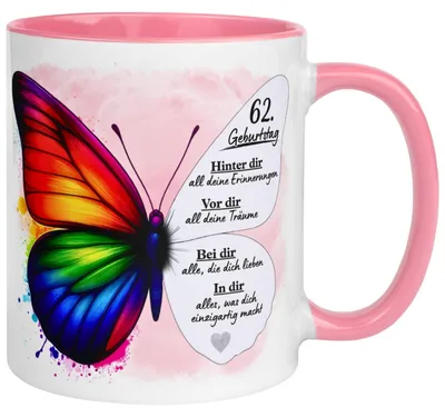 Produktbild von Tasse 62. Geburtstag Frau – „Weil du einzigartig bist“ – Geschenk zum Geburtstag Frauen