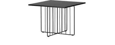 Zdjęcie produktu dla FURNLUX Stolik kawowy Dayton Czarny 60cm / Hauptfarbe: Schwarz / Abmessungen: 60 x 60 x 45 cm