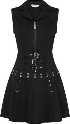 Produktbild von Banned Alternative Kurzes Kleid Damen Astrid Dress schwarz XS