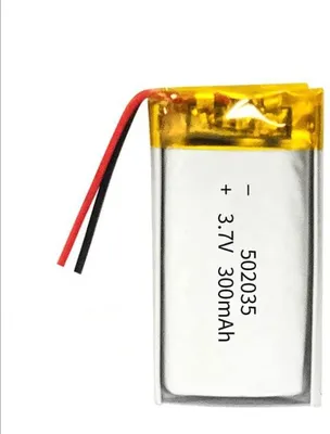 Produktbild von Wiederaufladbare LiPo Batterie 502035 3.7V 300mAh | Kompatibel mit Bluetooth-Kopfhörern, Smartwatch, POS, Medizinischen Geräten | Mit PCM-Schutz, Gelb