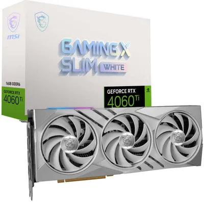 Immagine prodotto di MSI V517-001R GeForce RTX 4060 Ti GAMING X SLIM WHITE 16G