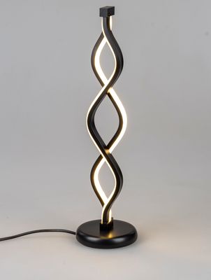 LED Tischlampe, Leuchte SPIRALE 2 H. 45cm schwarz aus Metall Formano