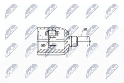 Produktbild von NTY Gelenksatz Antriebswelle Vorne Links für KIA SORENTO III NPW-HY-538