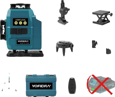 Zdjęcie produktu dla Niwelator laserowy, model 16-liniowy, funkcja samopoziomowania, bez baterii