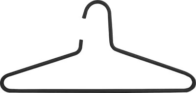 Produktbild von Pohl Metallbügel Petet starr - Kleiderbügel Metall mit Hosensteg - 2in1 Kleiderbügel und Hosenbügel, Stahl schwarz