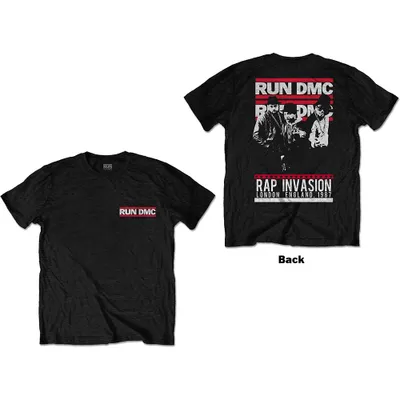 Produktbild von Run DMC Rap Invasion (Back Print) Black M T-Shirt