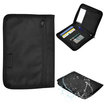 Produktbild von Fahrzeugmappe Dokumentenmappe A5 Auto Handschuhfach Organizer 600D Oxford Schwarz