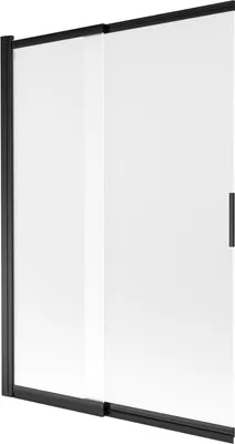Produktbild von Mexen Fox Duschschirm 2-flügelig verschiebbar 120 x 150 cm, matt, schwarz - 891-120-002-70-30