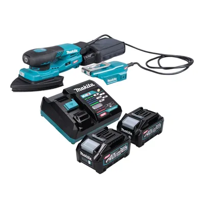 Produktbild von Makita BO 006 CGM201 Akku Deltaschleifer 40 V max. 100 x 150 mm 3,0 mm Hub Brushless + 2x Akku 4,0 Ah + Ladegerät