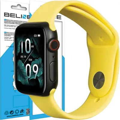 Produktbild von Apple Watch Beline Silikonarmband Gelb