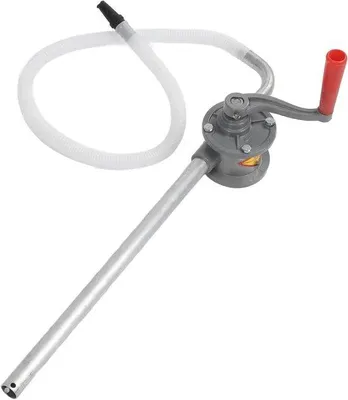 Immagine prodotto di Pompa dell'olio in alluminio da 5 litri, manuale, rotazione a destra, per benzina, olio e fluidi idraulici
