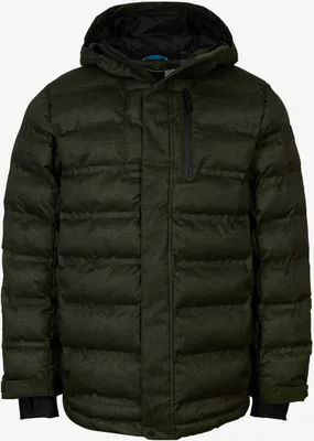 Productafbeelding van Donkergroene, gewatteerde winterjas "Mountain" van O'Neill voor heren