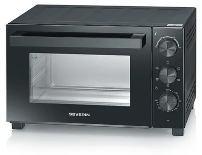 Produktbild von Severin TO 2075, 30 l, Schwarz, Freistehend, Drehregler, 100 - 230 °C, Metall, Kunststoff