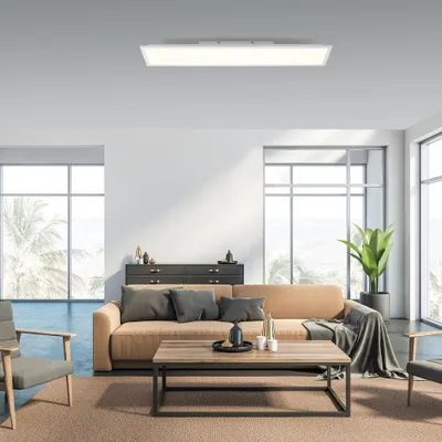 Produktbild von JUST LIGHT LED Deckenlampe FLAT Fernbedienung, dimmbar, CCT Lichtwechsel weiß Wohnzimmer, Flur, Büro, Arbeitszimmer