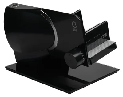 Elektrischer Allesschneider, 100 W, 0–15 mm, Edelstahlklinge, schwarz