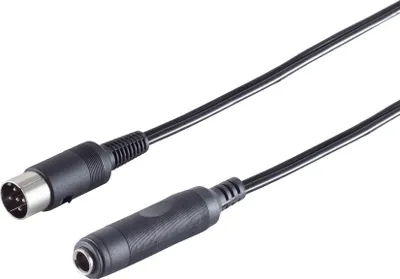 Produktbild von Würfelstecker 5-pol./ Klinkenbuchse 6,3mm, 0,2m