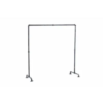 Produktbild von CLP Kleiderständer freistehend aus Metall Jersey, stabiler Garderobenständer silber Größe 150 cm