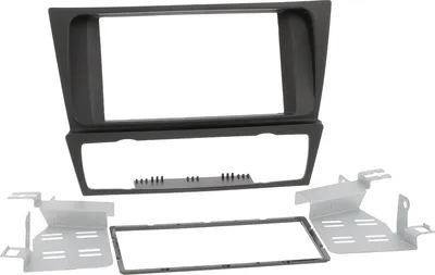 Produktbild von Radioblende passend für BMW 3er (E90,E91,E92,E93) 2005-13 Klimaauto 2DIN schwarz
