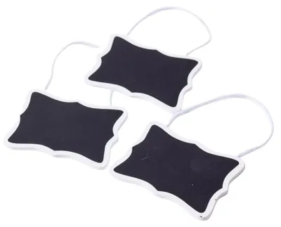 Imagen del producto de Pizarras decorativas, juego de 3, 8H6 cm (kit de 10)