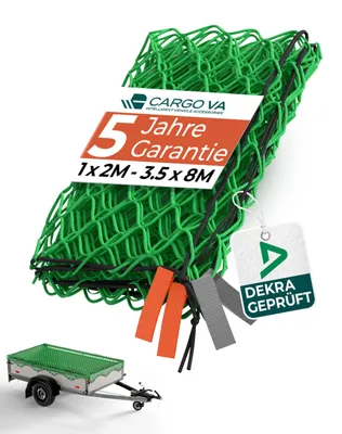 Image de Remorque utilitaire de 2 x 3 mètres avec cordes élastiques et crochets - Universelle