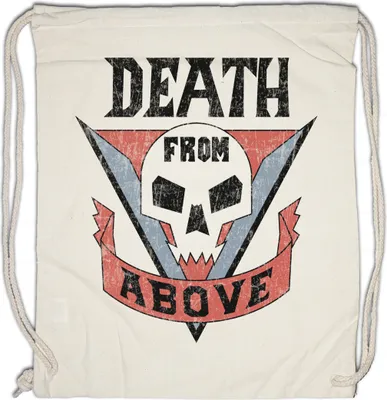 Produktbild von Urban Backwoods Death From Above, Turnbeutel, Farbe: Beige