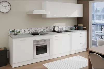 Produktbild von Komplette Küche – 300 cm – Weiß