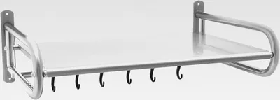 Produktbild von Einlagige Wandhalterung für Mikrowelle mit 6 Haken für bis zu 30 kg