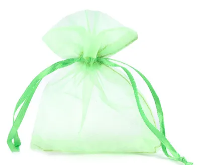 Produktbild von 10 Organza-Beutel, ca 85 x 110 mm hellgrün