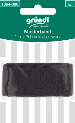 Produktbild von Gründl langlebiges elastisches Miederband schwarz