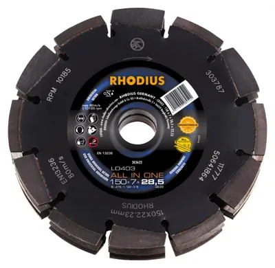 Produktbild von Rhodius 304505 Diamond cutting disc 150 mm 1 pc(s) Concrete