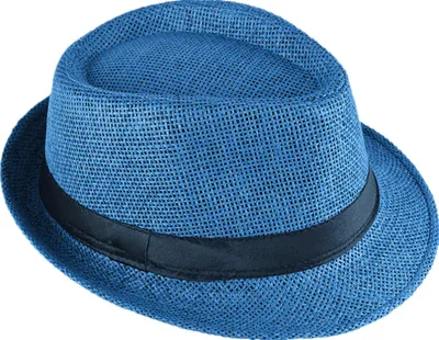Produktbild von Panama Hut Fedora Strohhut Koenigsblau 54
