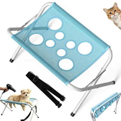 Faltbare Haustierpflege-Hängematte, blau, für Hunde & Katzen