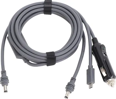 Obrázek produktu pro Satelitní kabel pro stejnosměrný proud, délka 30 m, konektor 3 v 1, DC typ C, 12 V/24 V automobilový napájecí konektor, 18 AWG, vodotěsný, náhradní kabel