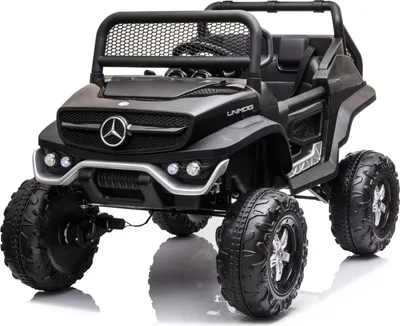 Produktbild von FINOOS Kinder elektroauto Mercedes Unimog 12V Elektroauto für Kinder, kinderauto, Kinder elektroauto mit 2,4 Ghz Fernbedienung, 4x4 Allrad angetrieben, 1-5 Jahre (Schwarz)